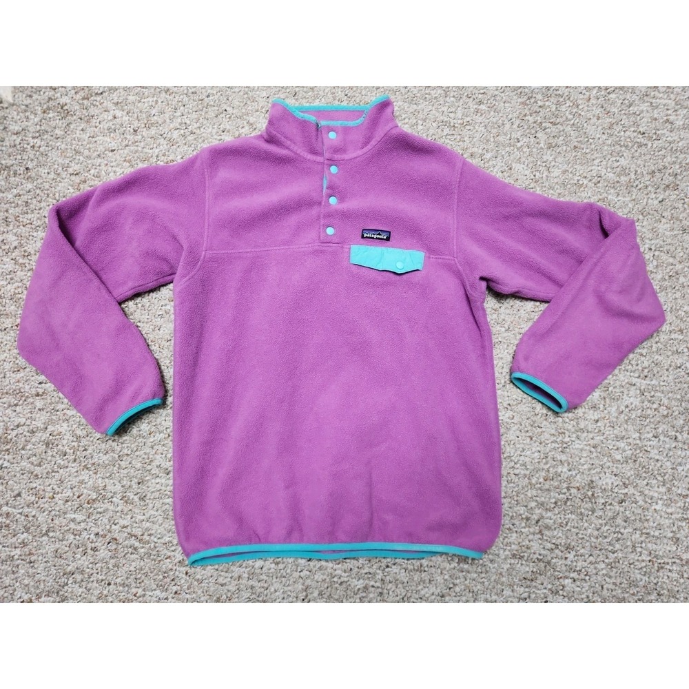 Patagonia Women's Synchilla Fleece Pink Fleece Jacket Size Large**read